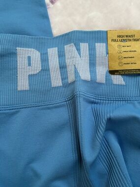 VICTORIA'S SECRET PINK -Active Seamless Hight Waist Leggings Blue- Women's